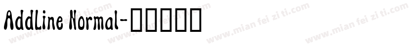 AddLine Normal字体转换